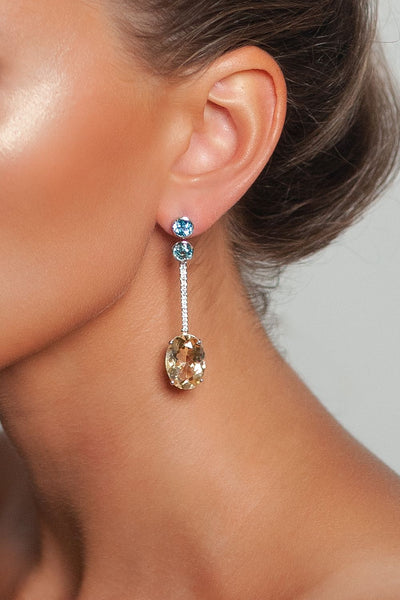 Honey Drop Earrings by Viktor Sitalo on a Model