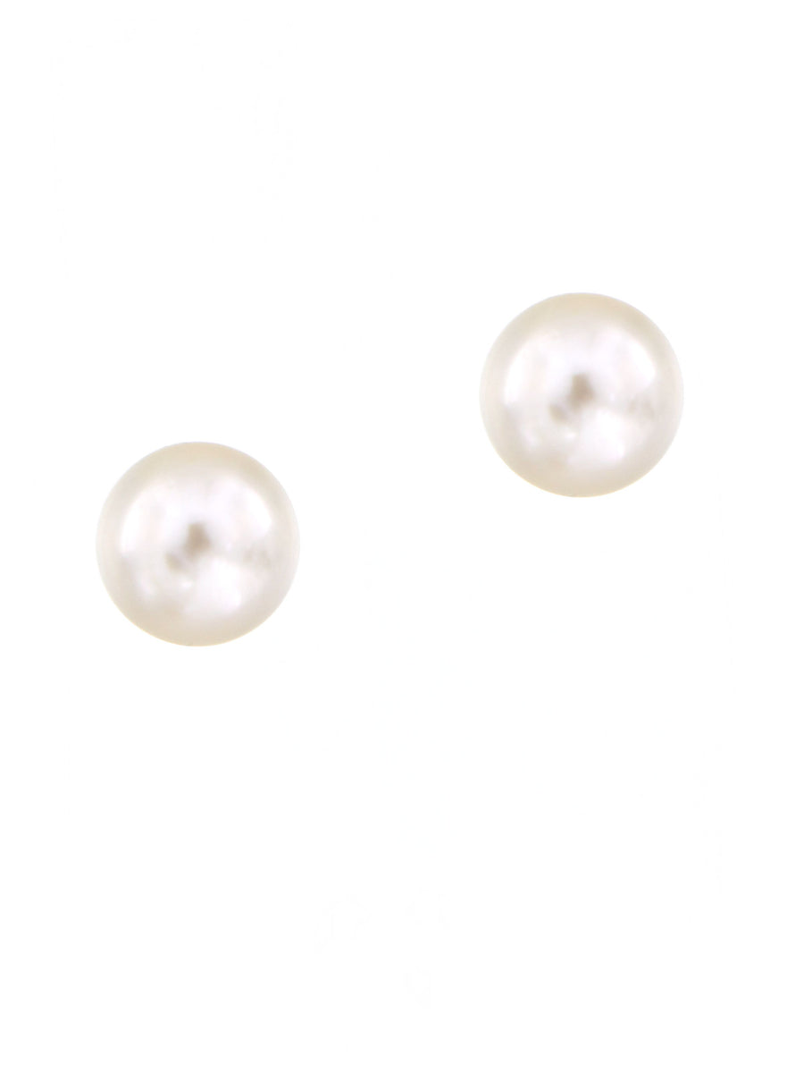 5.0-5.5 mm Akoya Pearl Stud Earrings in Sterling Silver