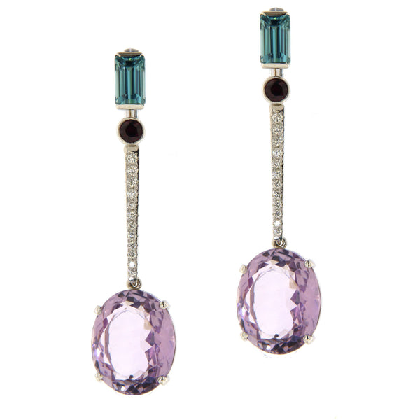 Amethyst Clouds Earrings by Viktor Sitalo