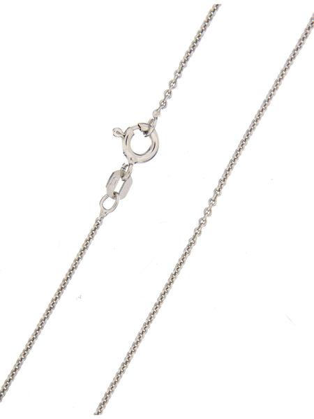 Round Anchor Chain in Sterling Silver - 1.1 mm thick, 45 cm long