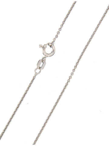 Round Anchor Chain in Sterling Silver - 1.1 mm thick, 40 cm long