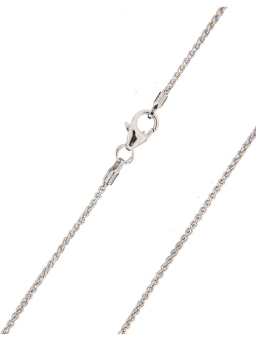 Sterling Silver solid Braid chain - 1.2 mm thick, 50 cm long